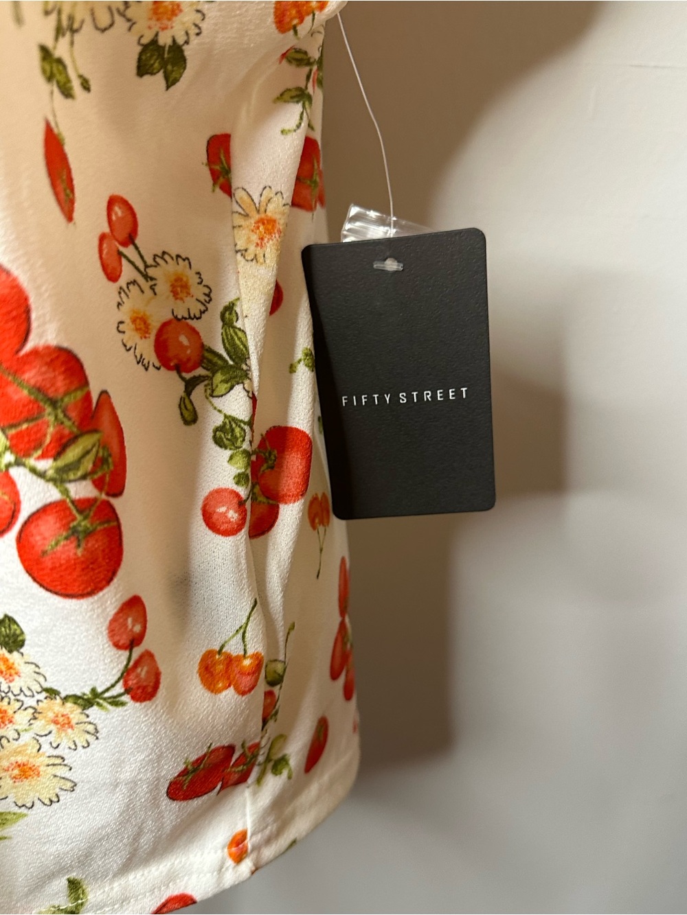 NWT Women’s Floral Tomato Short Sleeve Essential Stylish Country Blouse - Picture 4 of 5